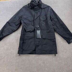 Military-Inspired Tactical Field Jacket in Classic Black